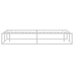 vidaXL Cadre de lit sans matelas blanc 200x200 cm métal