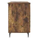 vidaXL Bureau Chêne fumé 142 5 x 50 x 75 cm Bois d'ingénierie
