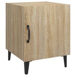 vidaXL Table de chevet Chêne sonoma Bois d'ingénierie