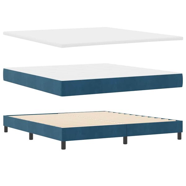 vidaXL Lit à ressorts avec matelas gris foncé 80x200 cm en velours