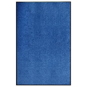 vidaXL Paillasson lavable Bleu 120x180 cm