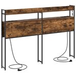 vidaXL Tête de lit de rangement Chêne fumé 160 cm Bois d'ingénierie