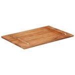 vidaXL Dessus de table Bois solide 25-27 mm 60x90 cm