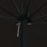 vidaXL Parasol 395x245 cm noir