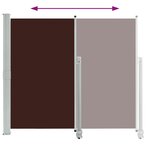 vidaXL Auvent latéral rétractable de patio 140 x 300 cm Marron