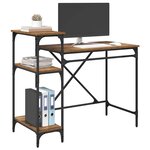 vidaXL Bureau Bois Ancien 105 x 50 x 90 cm Bois d'ingénierie