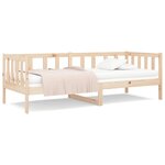 vidaXL Lit de jour sans matelas 80x200 cm bois de pin massif