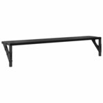 vidaXL Étagères Murales 2 Pièces Chêne noir 80 x 15 x 15 5 cm