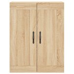 vidaXL Buffet haut Chêne sonoma 69 5x34x180 cm Bois d'ingénierie