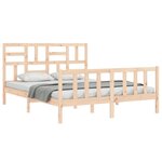 vidaXL Cadre de lit sans matelas 160x200 cm bois massif de pin