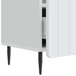 vidaXL Meuble TV Blanc 102 x 34 5 x 50 cm Bois d'ingénierie