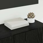 vidaXL Meuble TV Montage mural 4 Pièces Chêne noir Bois d'ingénierie