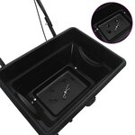 vidaXL Épandeur Noir 47 x 82 x 75 cm PVC et Acier