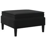 vidaXL Pouf avec Rangement Noir Velours
