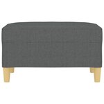 vidaXL Repose-pied Gris foncé 70x55x41 cm Tissu