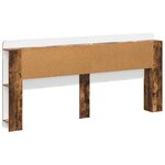 vidaXL Cabinet de Tête de Lit Chêne Fumé 215 x 18 5 x 100 cm