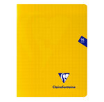 Cahier MIMESYS Piqué Polypro 17 x 22 cm 96 pages 90g Séyès Jaune CLAIREFONTAINE