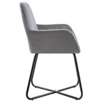 vidaXL Chaises à manger lot de 6 gris velours