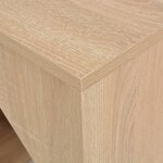 vidaXL Table de bar avec armoire Chêne 115x59x200 cm