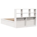 vidaXL Cadre de lit sans matelas blanc 150x200 cm bois de pin massif