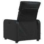 vidaXL Fauteuil de massage inclinable Noir Similicuir