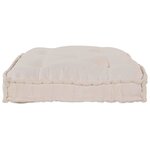 vidaXL Canapé modulaire Crème 120 x 80 x 12 cm tissu