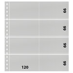 Feuilles de classement Omnia Lindner pour 16 cartes de rangement. Fond - Blanc
