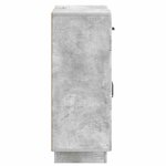 vidaXL Buffet Gris béton 66 x 34 5 x 87 cm Bois d'ingénierie