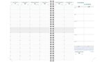 Semainier de bureau Consultations W Carte Wire-o répertoire 297x210 mm Gris foncé EXACOMPTA