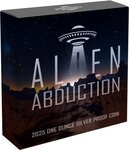 Pièce de monnaie en Argent 1 Dollar g 31.1 (1 oz) Millésime 2025 ALIEN ABDUCTION