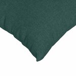 vidaXL Coussins de canapé 2 Pièces Vert foncé 80 x 80 cm tissu