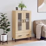 vidaXL Buffet haut chêne sonoma 69 5x31x115 cm bois d'ingénierie