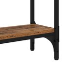 vidaXL Table console avec étagère Bois ancien 75 x 22.5 x 75 cm