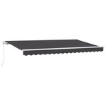 vidaXL Auvent Rétractable Anthracite et blanc