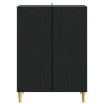 vidaXL Buffet Noir 66 x 34 5 x 90 cm Bois d'ingénierie