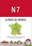 Collector 8 timbres - Nationale 7 - Lyon - Menton - Lettre Verte