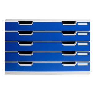 Module De Classement Modulo Office 5 Tiroirs A3 - Bleu - Exacompta