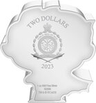 Pièce de monnaie en Argent 2 Dollars g 31.1 (1 oz) Millésime 2023 Chibi ROBIN