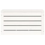 vidaXL Boîte de rangement Blanc 59 5x36 5x33 cm Bois massif de pin