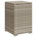 vidaXL Table de couverture de bouteille de propane gris clair