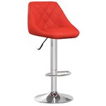 vidaXL Tabourets de bar lot de 2 rouge similicuir