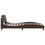 vidaXL Cadre de lit avec tête de lit Marron 120x200 cm Similicuir