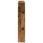 vidaXL Tête de lit à LED vieux bois 100x18 5x103 5cm bois d'ingénierie