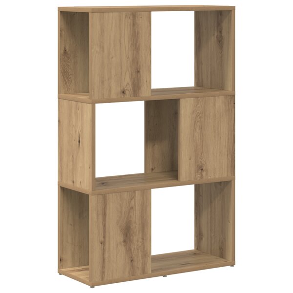 vidaXL Support de Livre Chêne artisanal Bois d'ingénierie 60 x 24 x 94 cm
