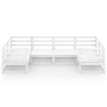 vidaXL Salon de jardin 6 Pièces bois de pin massif