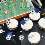 Décoration pour gâteau Football 9 pièces