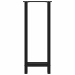 vidaXL Pieds de table de bar Noir 2 pièces 40 x (100-101) cm Acier