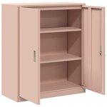 vidaXL Armoire de rangement Rose 90 x 40 x 105 cm Acier