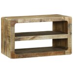 vidaXL Meuble TV 60x32x36 cm en Bois Massif de Manguier
