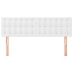 vidaXL Têtes de lit 2 Pièces Blanc 72x5x78/88 cm Similicuir